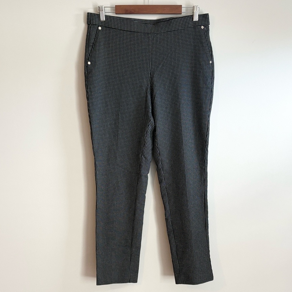 Anne Klein Black and White Cropped Pants